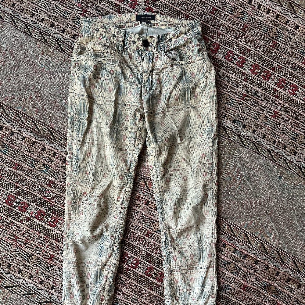 Isabel Marant printed corduroy pants
